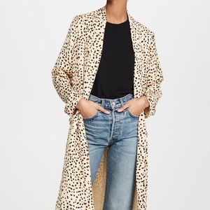 NWOT Anthropologie Leopard Print Duster